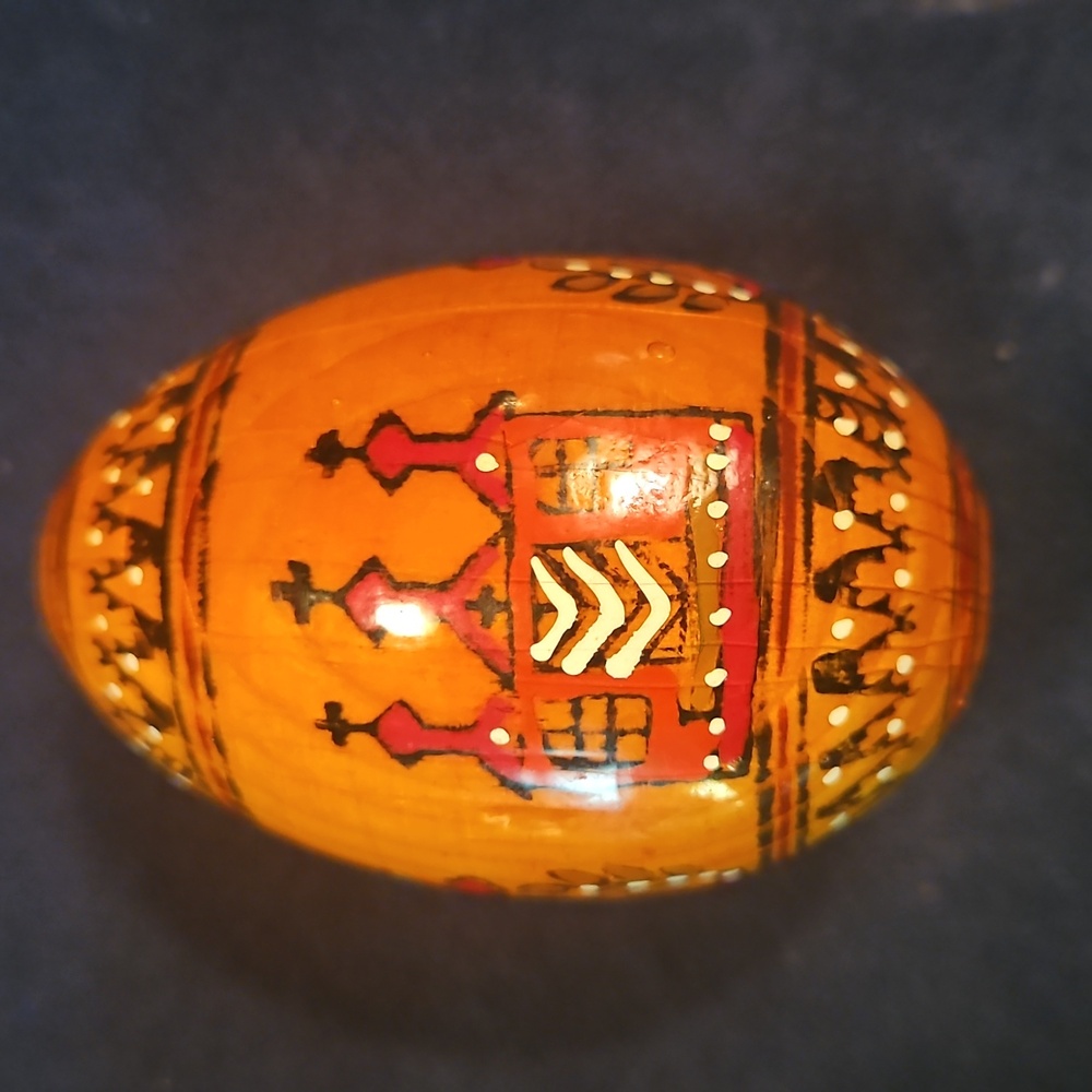 12 Alibaster Marble & Wood Hand Carved And Painted Eggs  5 Wood 7 Marble - Picture 12 of 16